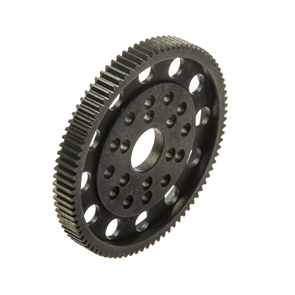 YEAHRUN Steel Spur Gear Pitch 48p 87T for Axial SCX10 1/10 RC Crawler Car Alloy Center Gearbox Replacement Parts Accessories