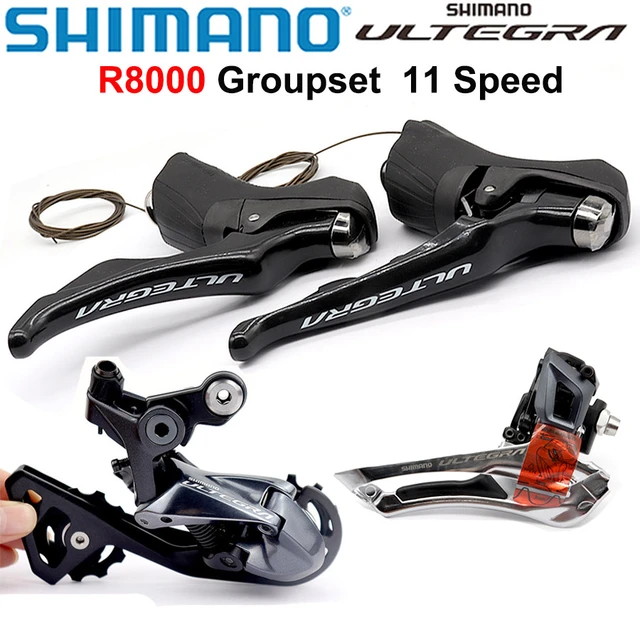 SHIMANO Ultegra R8000 Groupset 2x11 Speed R8000 Derailleurs Road Bicycle ST+ FD+RD Dual Control Lever Front Rear Derailleur SS GS