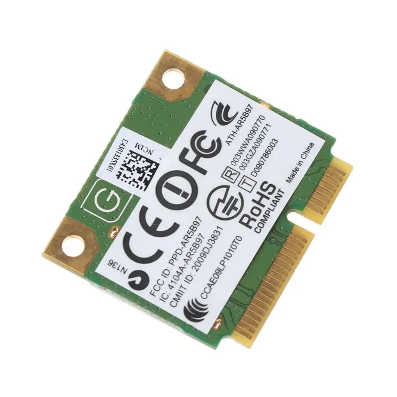 Atheros AR9287 AR5B97 무선 어댑터 300Mbps 미니 하프 PCI-E Wifi 카드