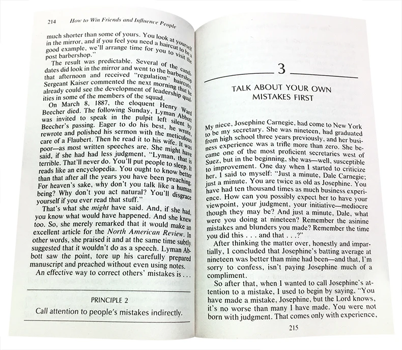 How to Win Friends and Influence People by Dale Carnegie The Original English Book Successful Inspirational Philosophy Book