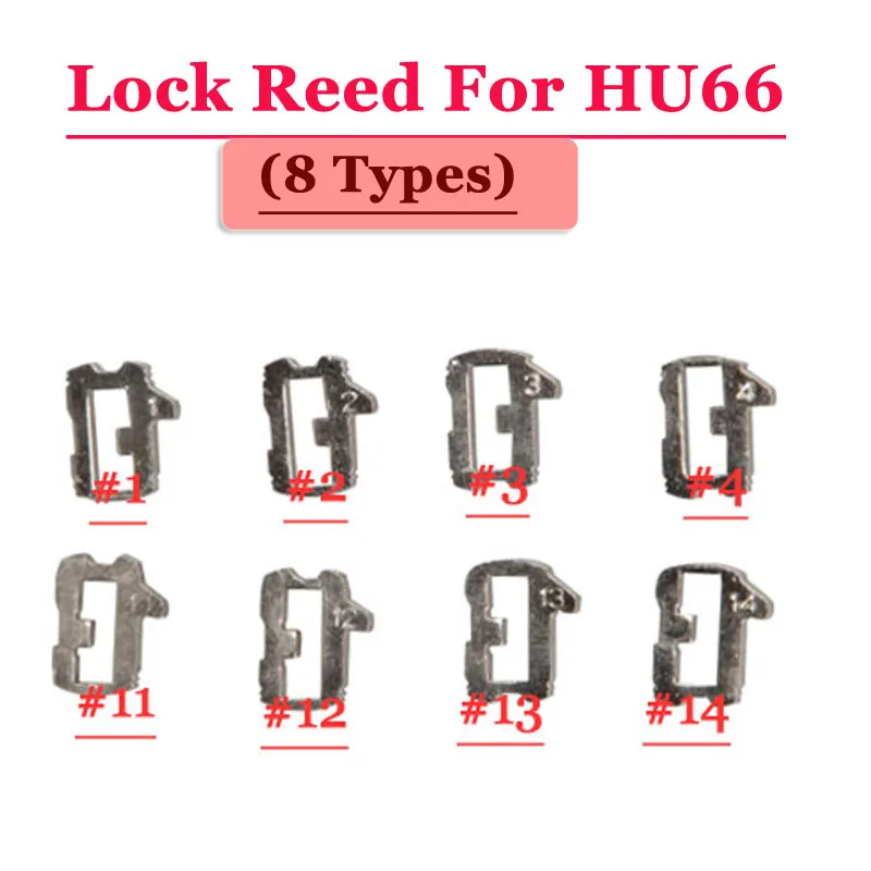 XNRKEY (200pcs/box )HU66 Car Lock Reed Locking Plate for Vw Lock (each Type 25pcs) Repair Kits
