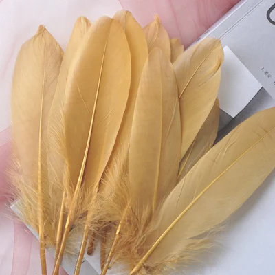 20/100 pcs/lot bricolage plumes d'oie blanche artisanat fête travail manuel accessoires plume naturelle décoration de mariage 13-18 CM-bleu royal, 20 pcs