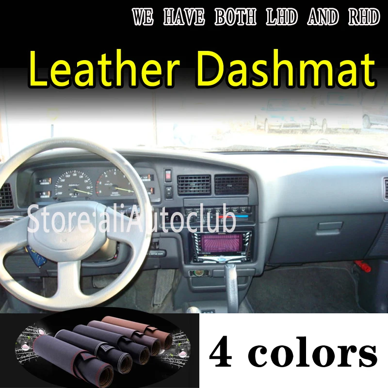 For Toyota Hilux 4×2 4×4 N80 N90 N100 N110 For Volkswagen Taro 1991-1997 Leather Dashmat Dashboard Cover Dash Mat Carpet custom