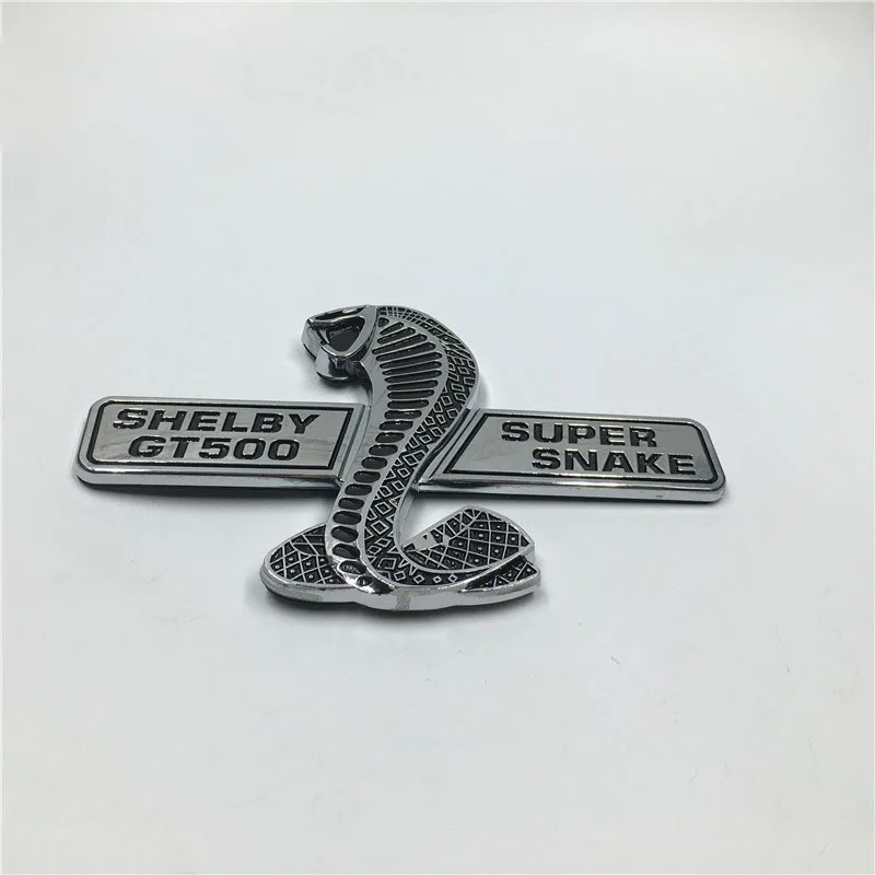 JDM Style Funny Car Stickers and Decals Super Snake Cobra Wall Plaque Emblem Badge Wings Sticker For Ford Mustang Shelby GT500