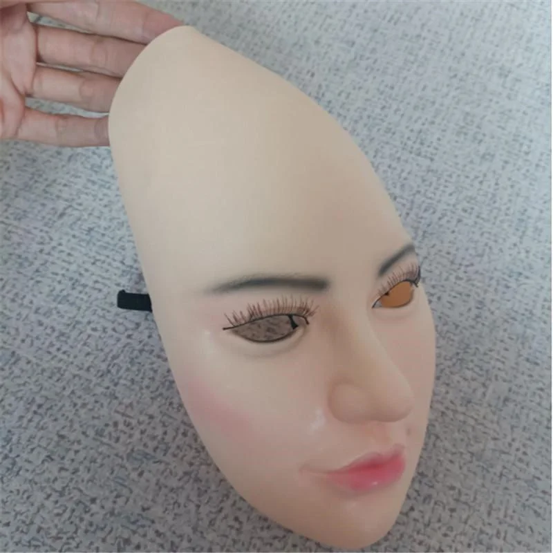 New Realistic Sexy Party Masquerade Skin Girl Mask Female Latex Beauty Face Mask Cosplay Transgender Crossdress Shemale Adults