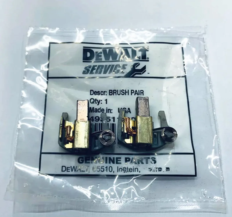 

Набор угольных щеток Dewalt 493511-00, 389025-00/603754-01, DC988K, DC987K, DC925K, DC920K, DW985, DC988K, DC987K, DC925