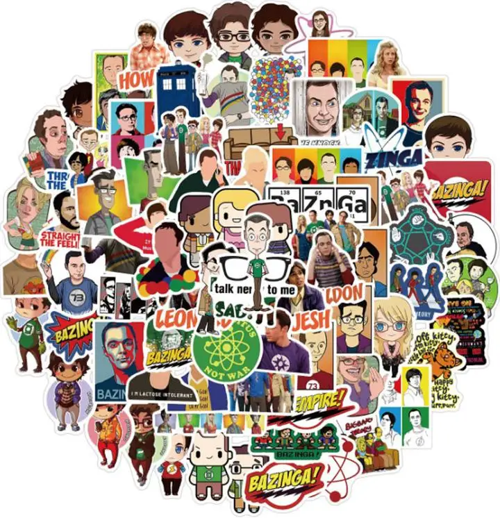 10/30/50/100pcs The Big Bang Graffiti Cool Helmet Classic Stickers Skateboard Travel Suitcase Phone Laptop Luggage Cute Kids