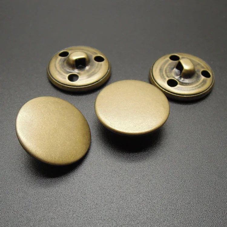 Bronze Hand-Sewn Metal Buttons, Woolen Coat Buttons, Windbreaker Buttons, Suit Jacket Button, DIY Sewing Accessories, High-Grade