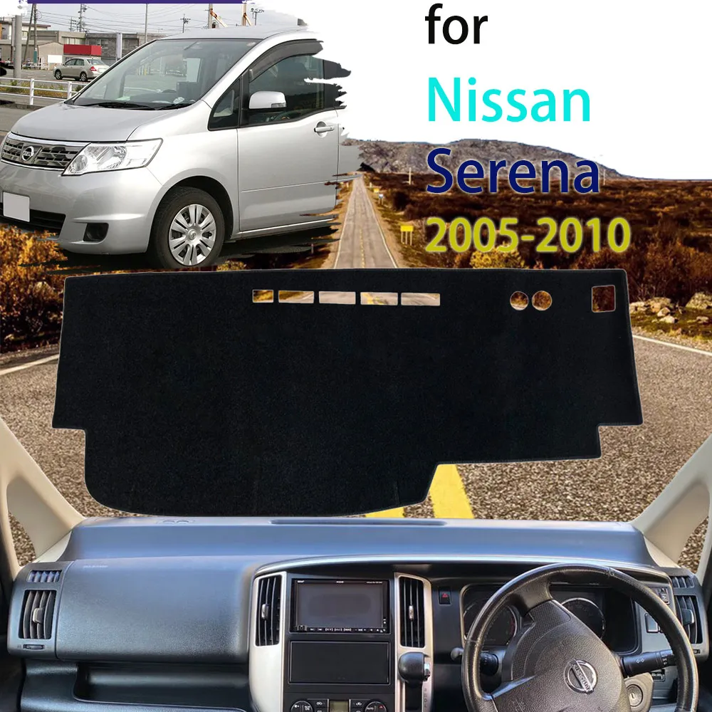 

Avoid Light Dashboard Center Console Cover Mat Sunshield Carpet for Nissan Serena Suzuki Landy C25 2005 2006 2007 2008 2009 2010