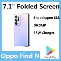 Original Oppo Find N 5G Mobile Phone Snapdragon 888 Android 11.0 7.1\