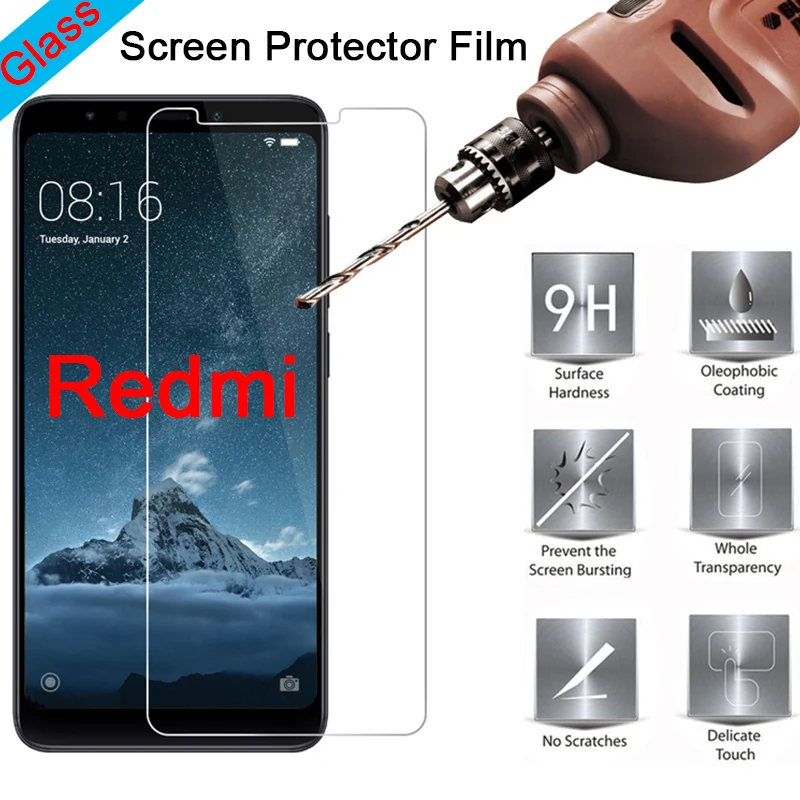 2 PCS For Xiaomi Redmi 7A 6A 6 PRO 7 8A 9A Screen Protector Tempered Glass Protective Phone Film  mobile phone accessories