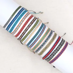 Go2Boho Braided Bracelet Weave Bracelets For Women Boho Jewelry Ethnic Pattern Pulseras Mujer Moda 2020 Female Jewellery