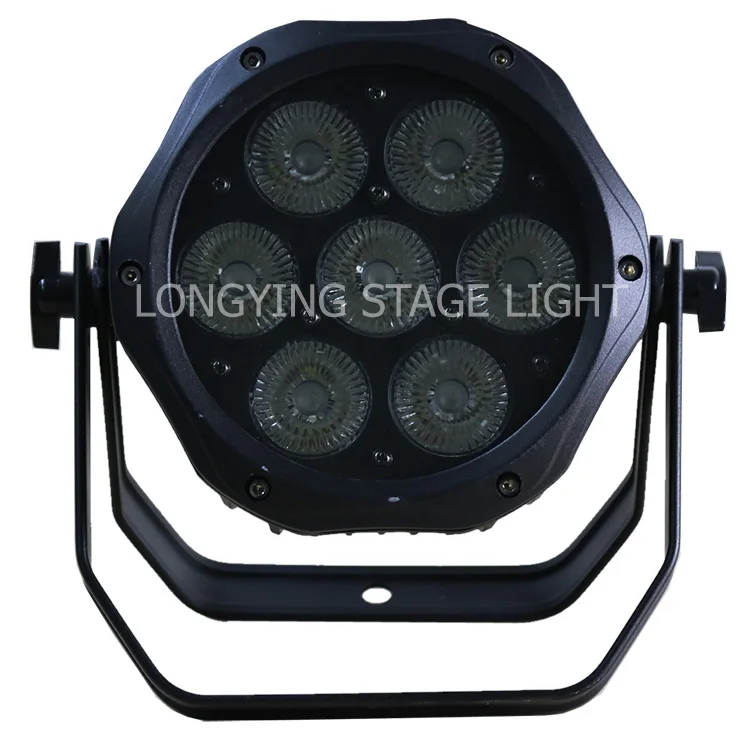 New 7x18W RGBWA UV 6IN1 Led Par Light DMX 6/10 Channels Taiwan Tyanshine Leds CE ROHS Indoor Led Stage Light