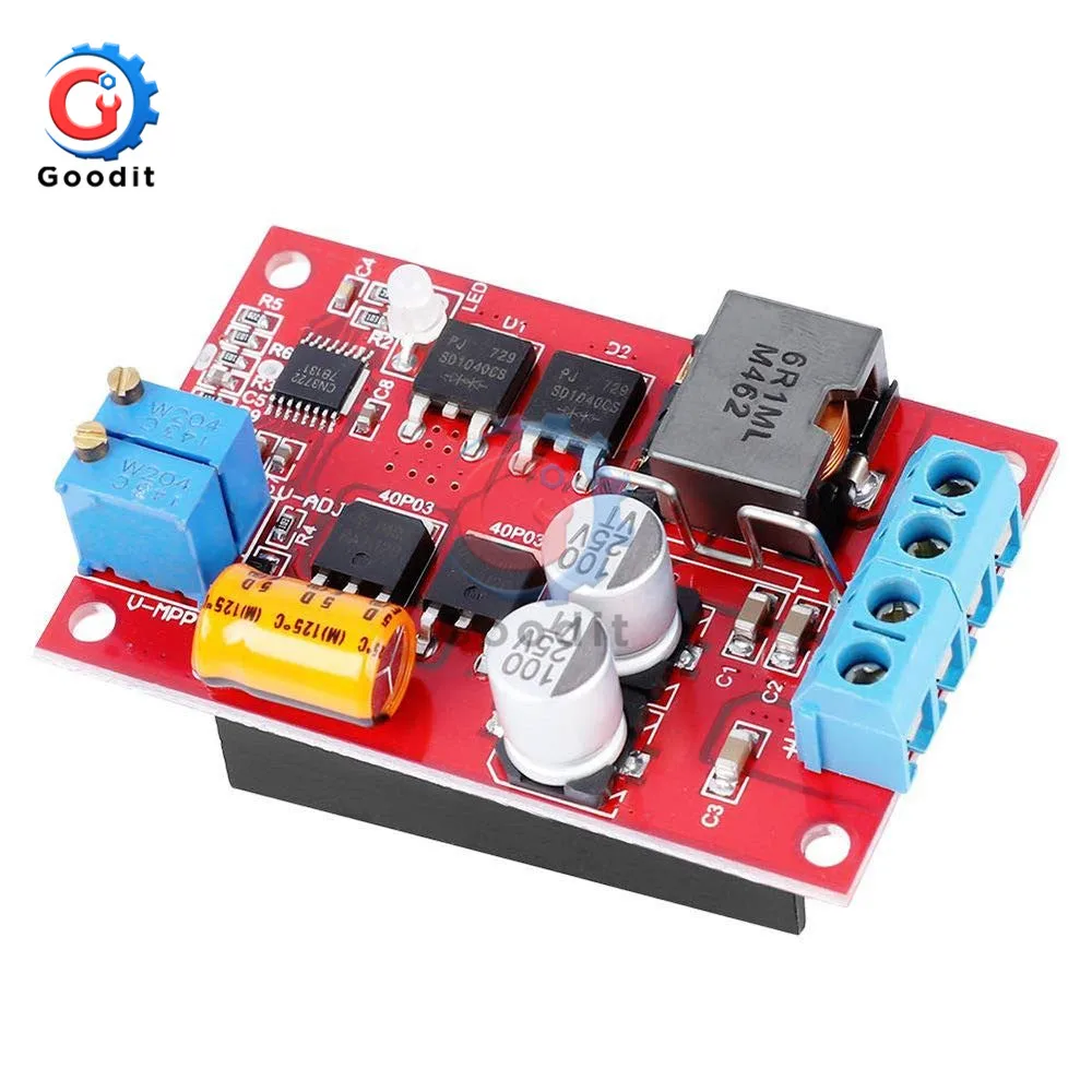Imagem -02 - Painel Solar Mppt Regulador Controlador de Carga Solar Módulo de Carregamento da Bateria 9v 12v 18v 24v 300khz Pwm Interruptor Automático 5a