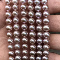 Natural Pearl 5A White Purple Pink Freshwater Pearl Round Beads For Jewelry Making DIY Bracelet Necklace Accessorries Beads Gift