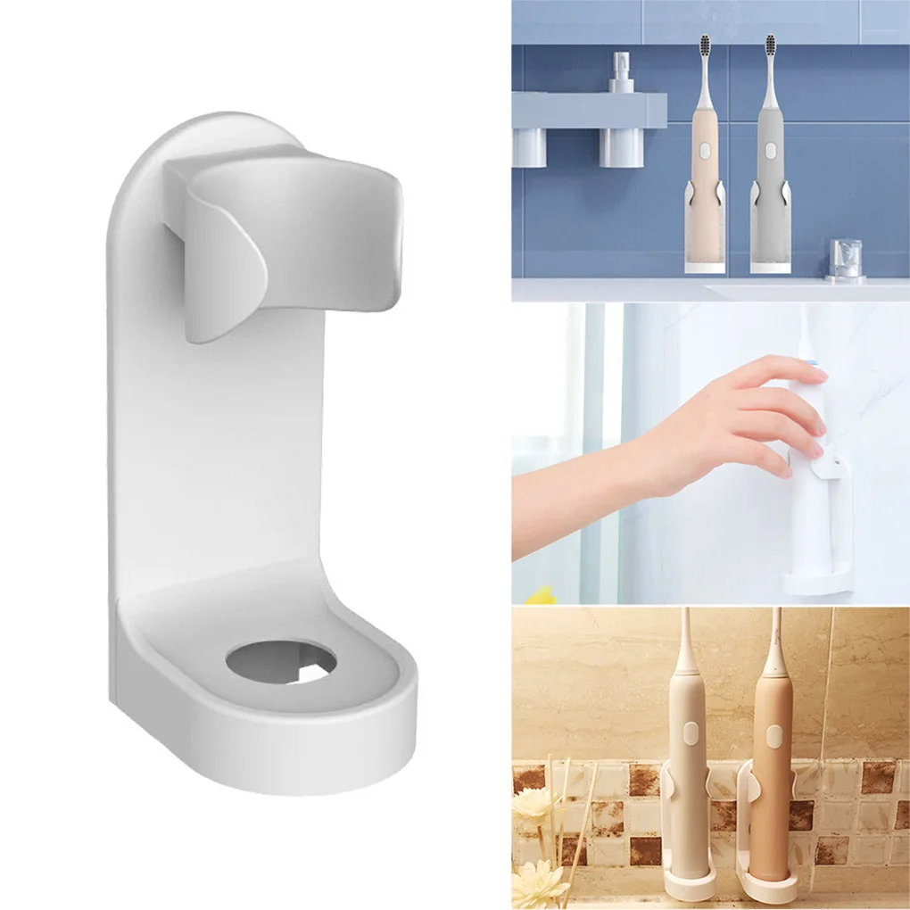 Electric Toothbrushes Stand Base Wall Mounted Brushes Holder Bracket Mount Household Bathrooms Toilets Wash Rooms