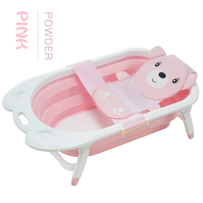 Baby Bath Tub Folding Tub Baby Can Sit Lie Newborn Baby Supplies Thickening Large Household Baby Newborn Products Free Shiping