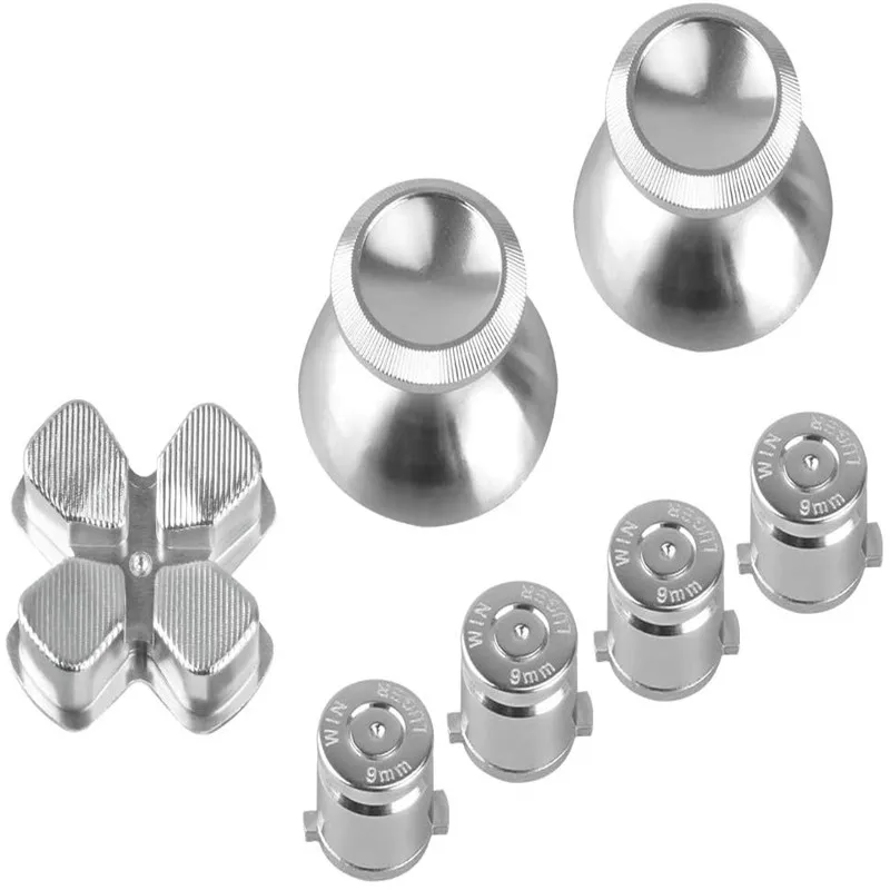 معدن Thumbsticks Dpad ABXY أزرار ل PS5 تحكم بلاي ستيشن 5 مخصص الألومنيوم التناظرية العصي و عمل أزرار و الاتجاه