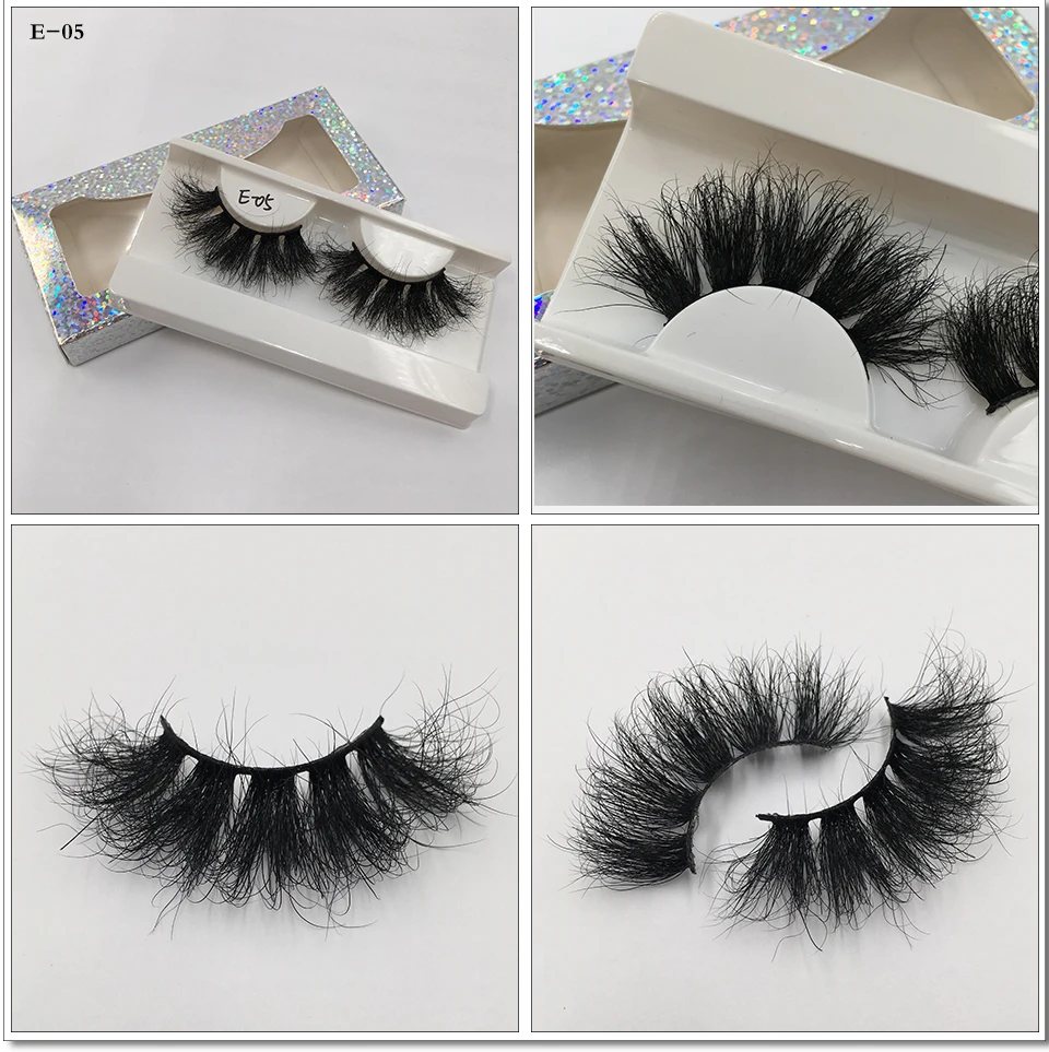 Neue nasse flauschige Nerz Wimpern mit Spikes Make-up Anbieter 16mm 18mm 25mm Volumen lang natürlichen Look Nerz Wimpern Großhandel – Detail 23