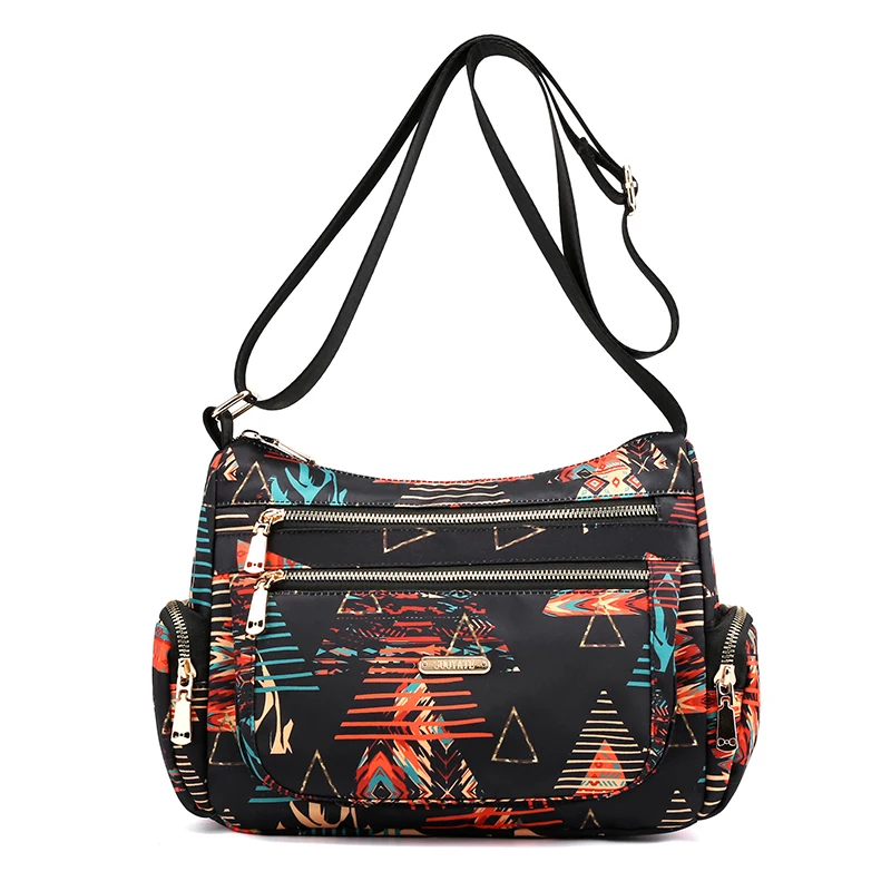 Oxford Crossbody Bolsas para Mulheres, Bolsas de Mão Floral para Senhoras, Bolsas Mensageiro de Ombro Feminino, Rosca Sac A Main, Quente