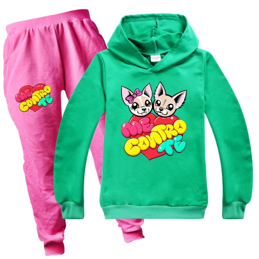 3-15Y Me Contro Te Baby Boy Clothes 3D Printed Cartoon Casual Kids Hoodies Set Autumn Toddler Girl Top+Pants Cotton Sweatshirt