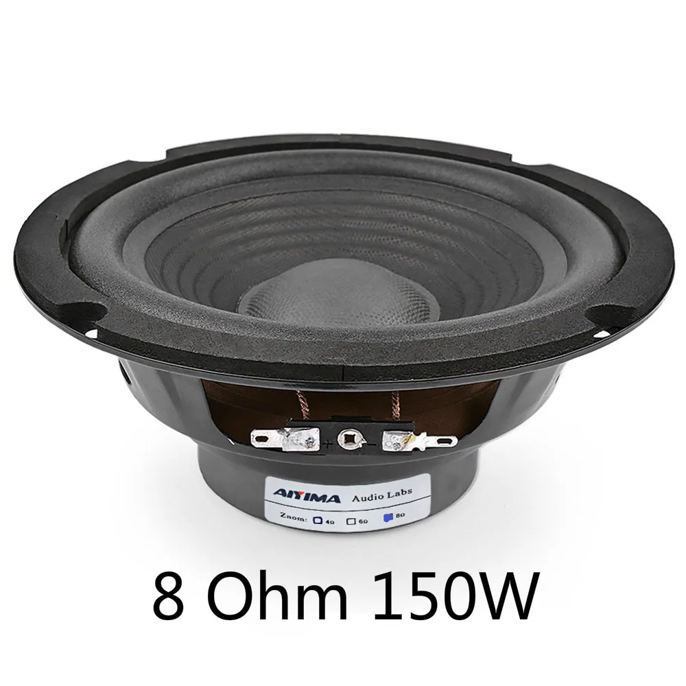 AIYIMA 1 stuk 150W 6,5 inch midrange bas audio speaker 4 8 Ohm midrange speaker versterker geluid woofer luidspreker home theater
