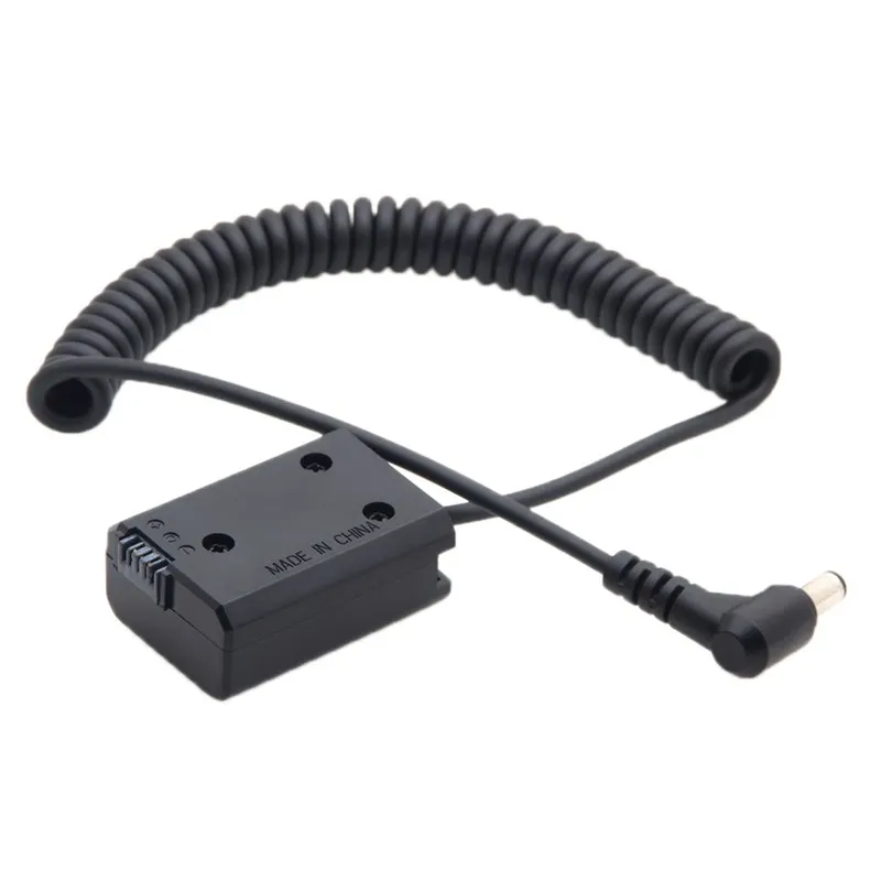 Top Deals Np-Fw50 Dummy Battery Pack Coupler Adapter With Dc Male Connector Power Coiled Cable For Sony A7 Mark Ii A6300 A6000