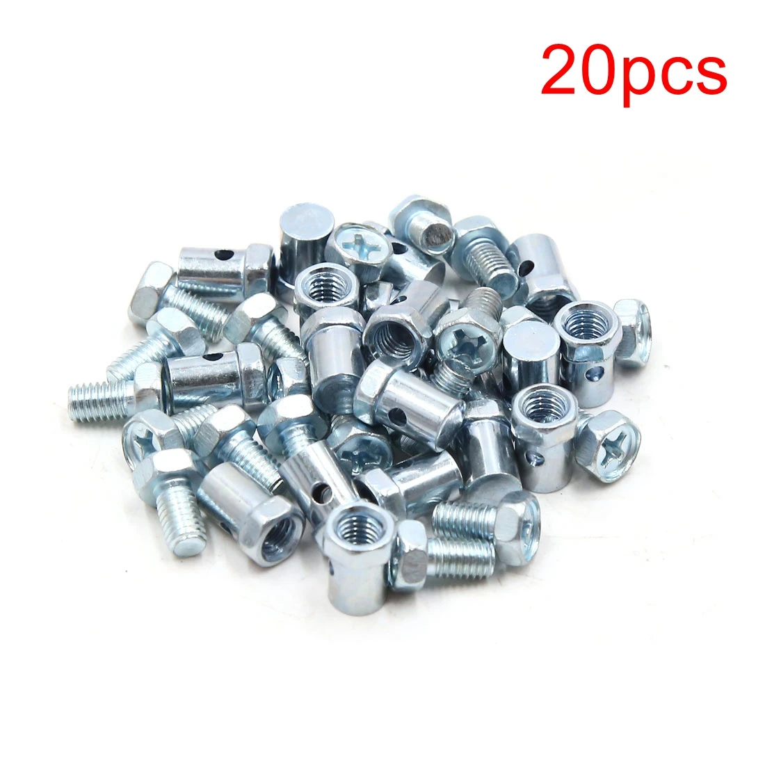 Uxcell 10pcs 20pcs 30pcs 5mm Thread Motorcycle Scooter Brake Cable Wire Solderless Nipple Screws