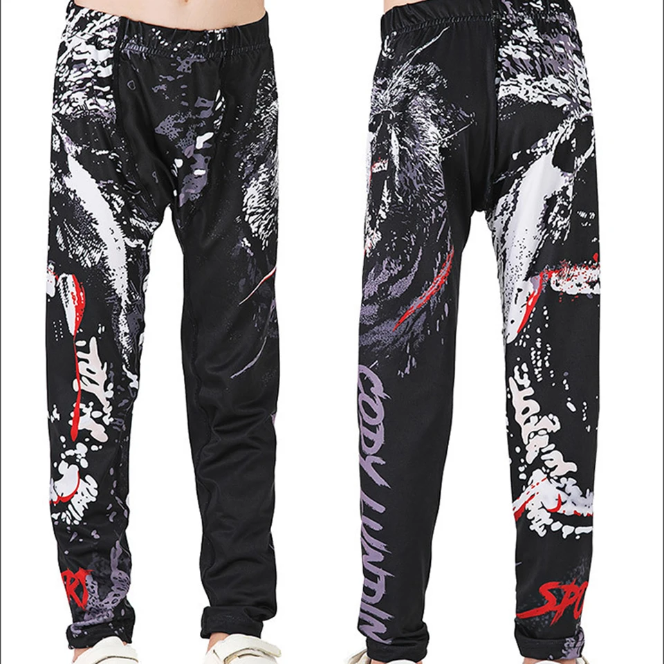 Dzieciak MMA Rashguard Bjj Jiu Jusit zestawy dla dzieci MMA t-shirty + spodnie chłopiec Muay tajski boks dresy sportowe odzież sportowa Fightwear