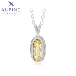 Xuping Jewelry New Arrival Crystals Pendant Necklace with High Quality Rhodium color for Women 40486