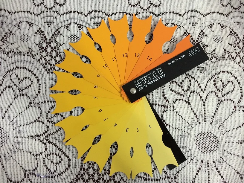 Color comparison fan / yolk color tester / yolk color comparison fan / yolk color comparison card