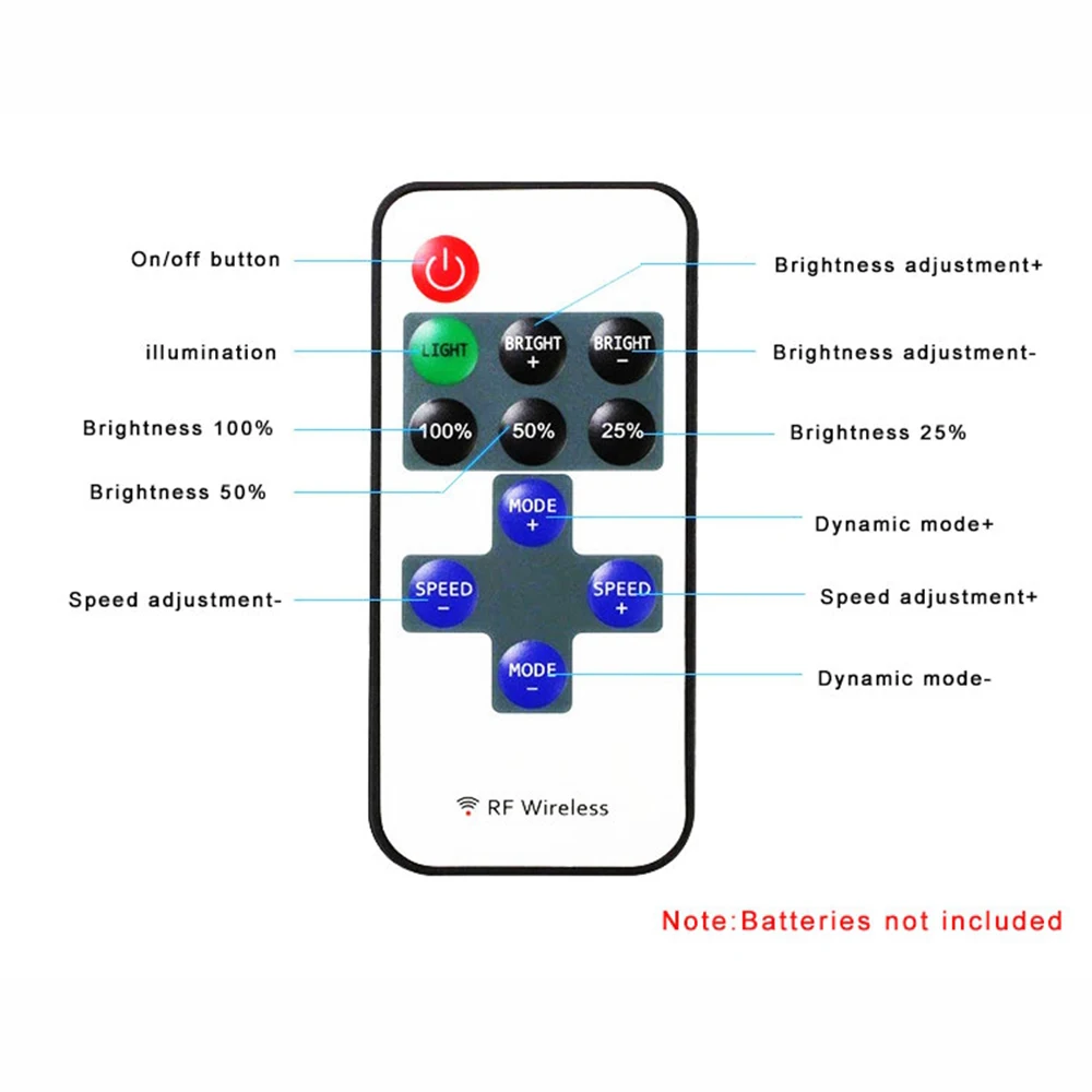 DC5-24V 9keys 11Keys Mini Led Controller DC/Wire With Dimmer RF Remote Wireless For COB 5050 5730 3528 Single Color Strip Light