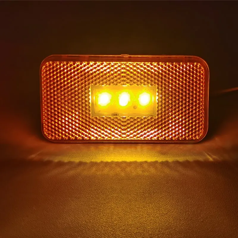 24v Amber E2 Led lights for Scania side marker Heavy Truck for Scania Clearance Lamps truck body parts +2connector  oem1737413