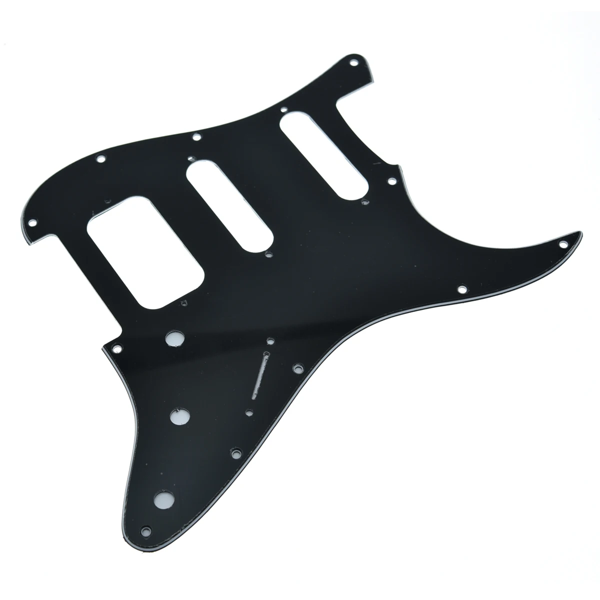 Dopro 11-Hole Strat HSS Guitar Pickguard 2-Screw Humbucking Pickup Mount Fits American ST for Fender for Stratocaster