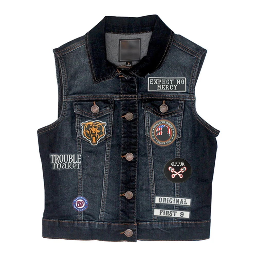 Toppe ricamate con ferro ricamato alla moda sulla giacca o la borsa con cappuccio e toppe Outlaw OFFO Accessorio all\'ingrosso per motociclette Biker