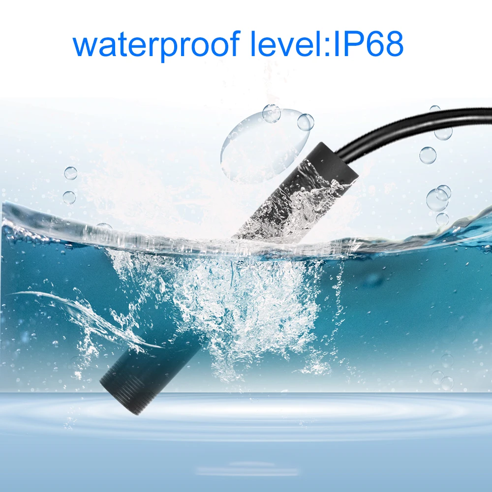 Kebidumei-كاميرا صغيرة منظار للفحص ، منظار داخلي مقاوم للماء مع 6 مصابيح LED ، Borescope ، لنظام Android ، عدسة 1 م/7 مللي متر ، أنبوب ثعبان صلب