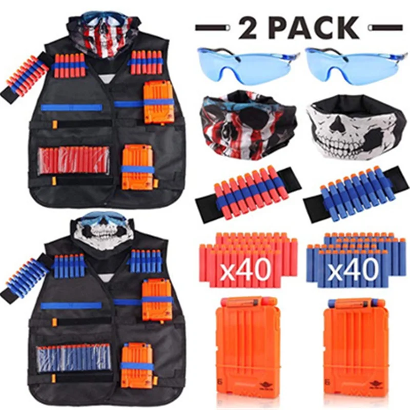 Toy Suit for Nerf Gun, Tactical Equipment, Gun Shuttle, Bullet Magazine Accessories, Bullet Clip, Compatible Nerf Gun