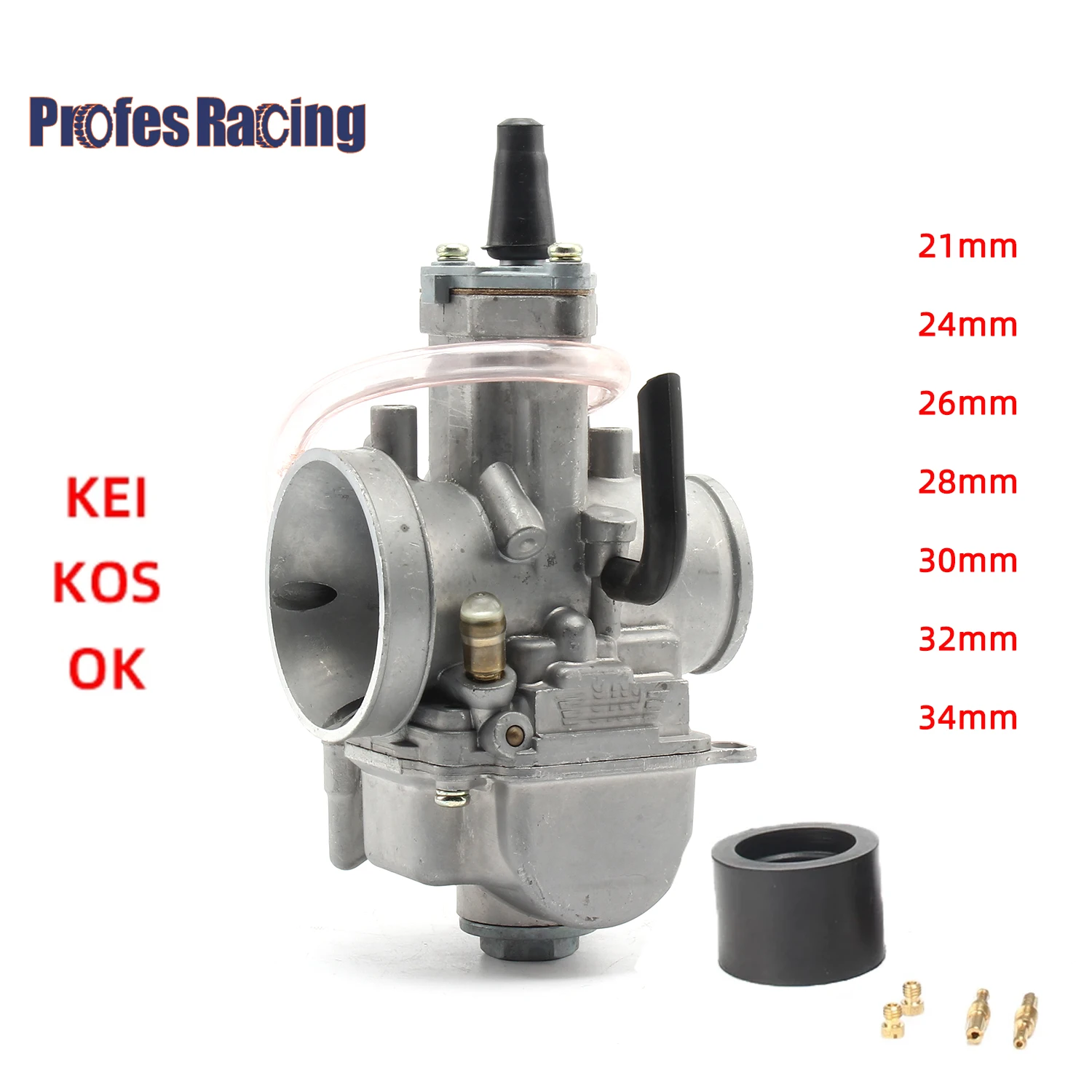 Universal 2T 4TCarburetor Koso OKO Motorcycle Carburador PWK 21 24 26 28 30 32 34mm With Power Jet For Racing Moto