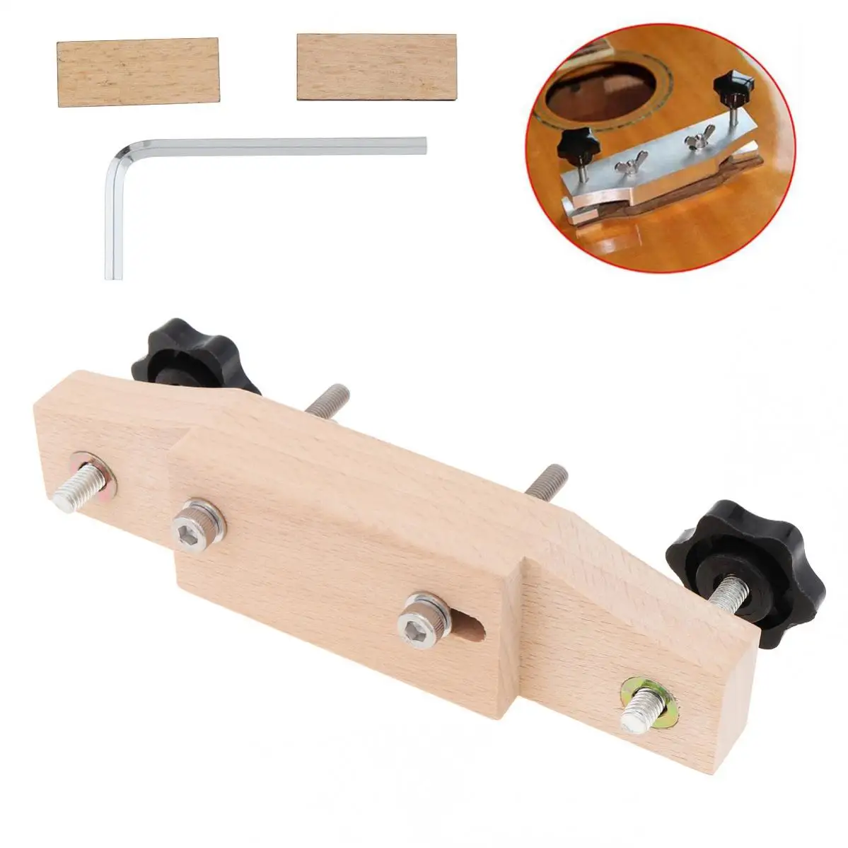 

Guitar Bridge Clamp Repair Tool Classical Guitar Code Bonding Repair Fixture Folk Guitar Bridge Replacement Fixture Luthier Tool