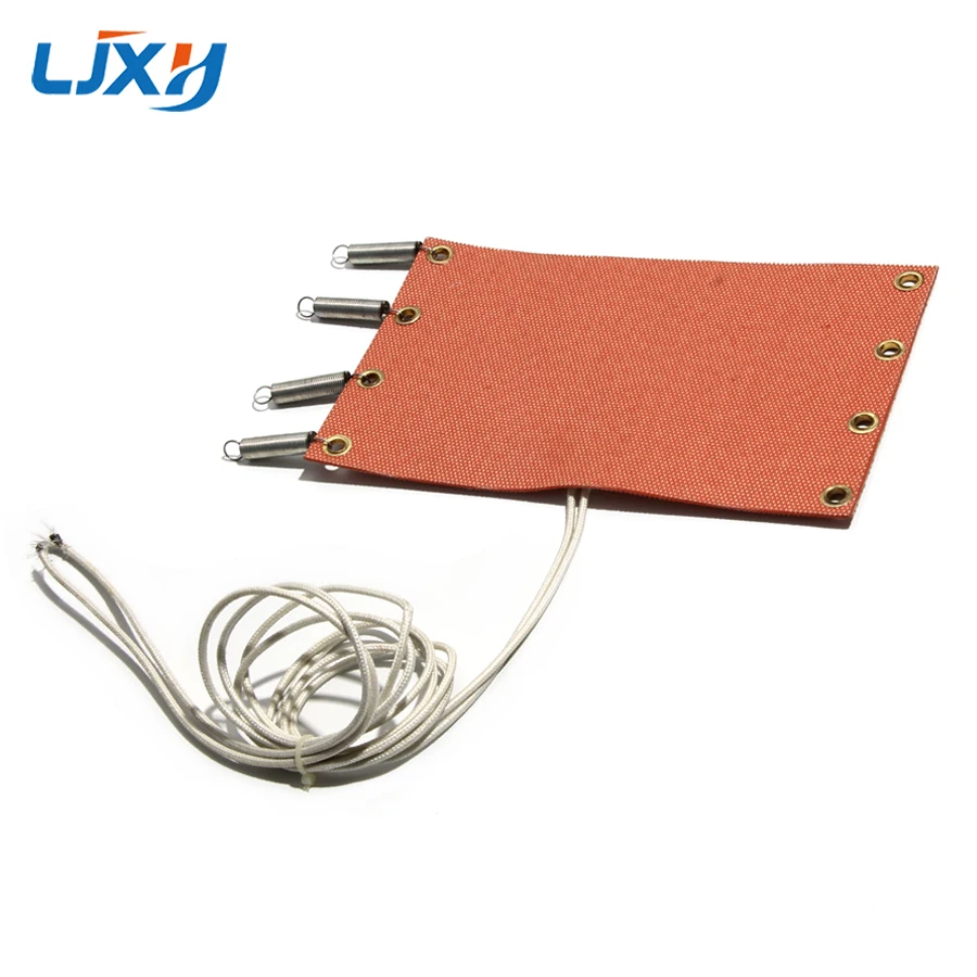 

LJXH 600mm High Temperature Resist Silicone Rubber Heating Plate with Spring and Hole Polyimide Film 3D Printer Heater Pad