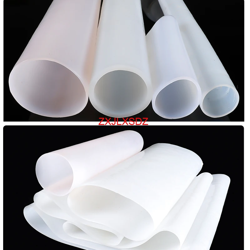 

1 meter Inner diameter 20-80mm wall thickness 0.8-1.5mm silicone rubber pipe water tube high temperature resistant hose