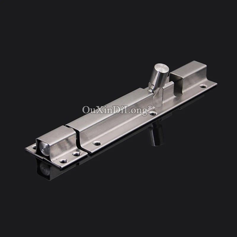 Brand New 2PCS Stainless Steel Door Bolt Barrel Latch Gate Lock Hasp Security Bolt Lock Padlock Clasp w Screw 6Inch/8Inch