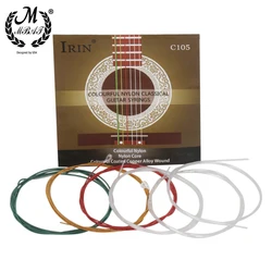 6 Pcs/Set Classical Guitar Strings Colorful Transparent Nylon Wound Guitar String Musical Instrument Guitar Parts Accessories