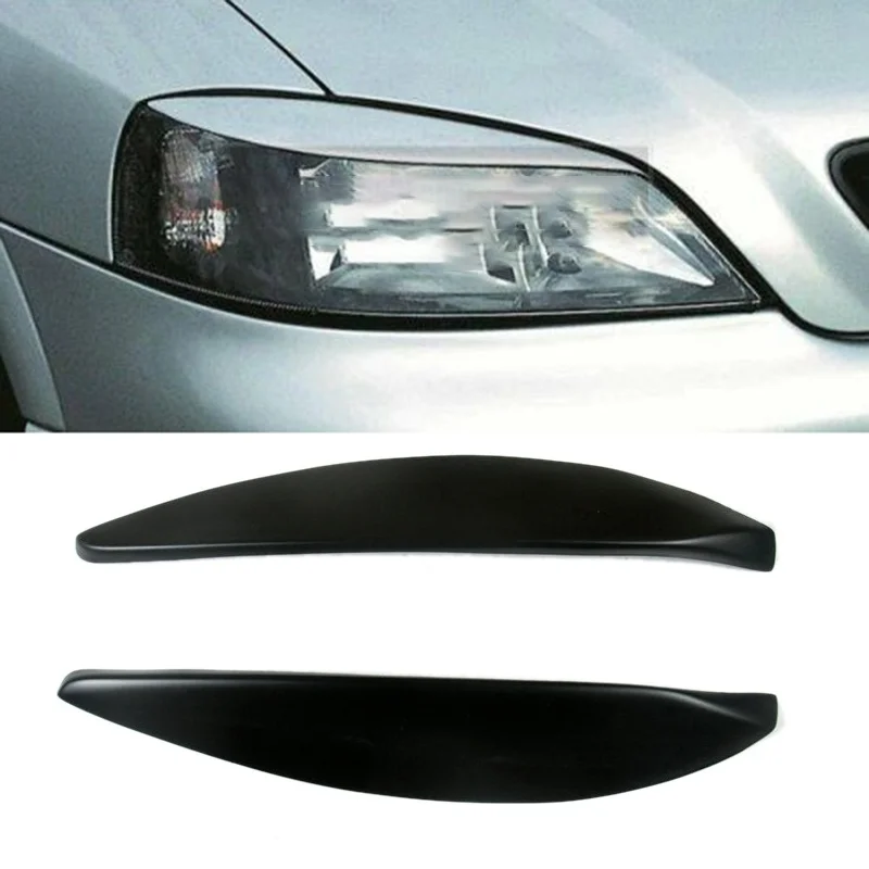 Car Front Headlight Lamp Eyebrows Eyelids Moulding Cover Trims for Opel Vauxhall Astra H MK5 2004 - 2009 2007 2008