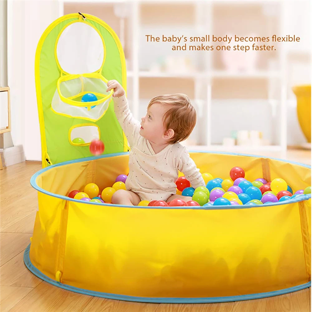 Foldable Baby Kids Swimming Pool Outdoor Beach Anti Sun Swimming Pools for Kids Baby Water Play Bathtub with Ball Basket