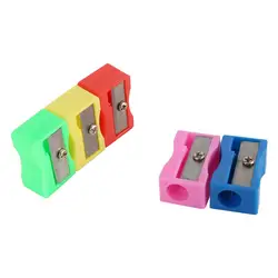 5Pcs Plastic Pencil Sharpeners Standard Pencils Eyebrow Lip Liner Eyeliner Pencil Cutting Knife Office School Stationery Fitting