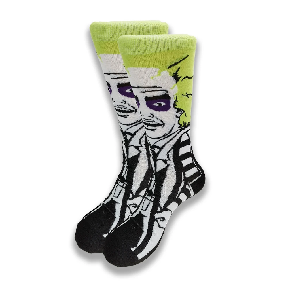 Cartoon anime character mens socks funny casual street stance socks unisex Harajuku Creative cotton warm crew socks anime