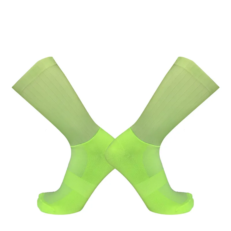 Rutschfeste Silikon-Sommer-Aero-Socken Whiteline Radsocken Herren Fahrrad Sport Laufsocken Calcetines Ciclismo