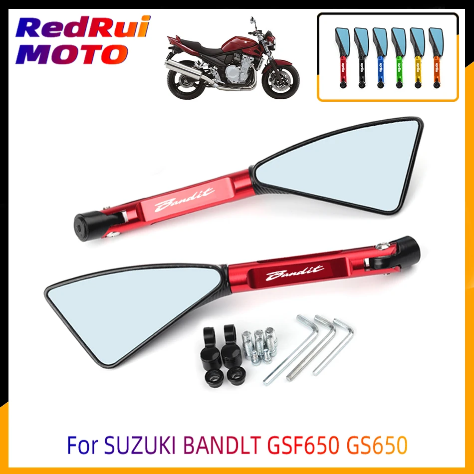 

For SUZUKI BANDLT GSF650 GS650 Aluminum CNC Motorcycle Side Mirror rearview Mirrors Motorcycle Accessorie