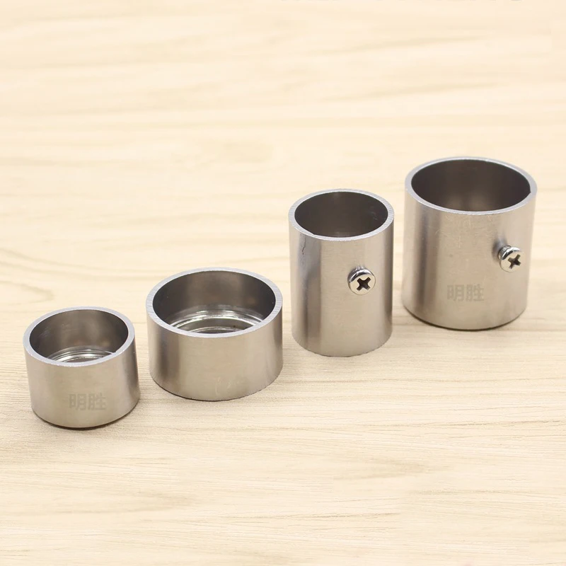 Stainless Steel 20mm 38mm High Tall Flange Holder Bracket Closet Rod Wall Floor 25mm 32mm Tube